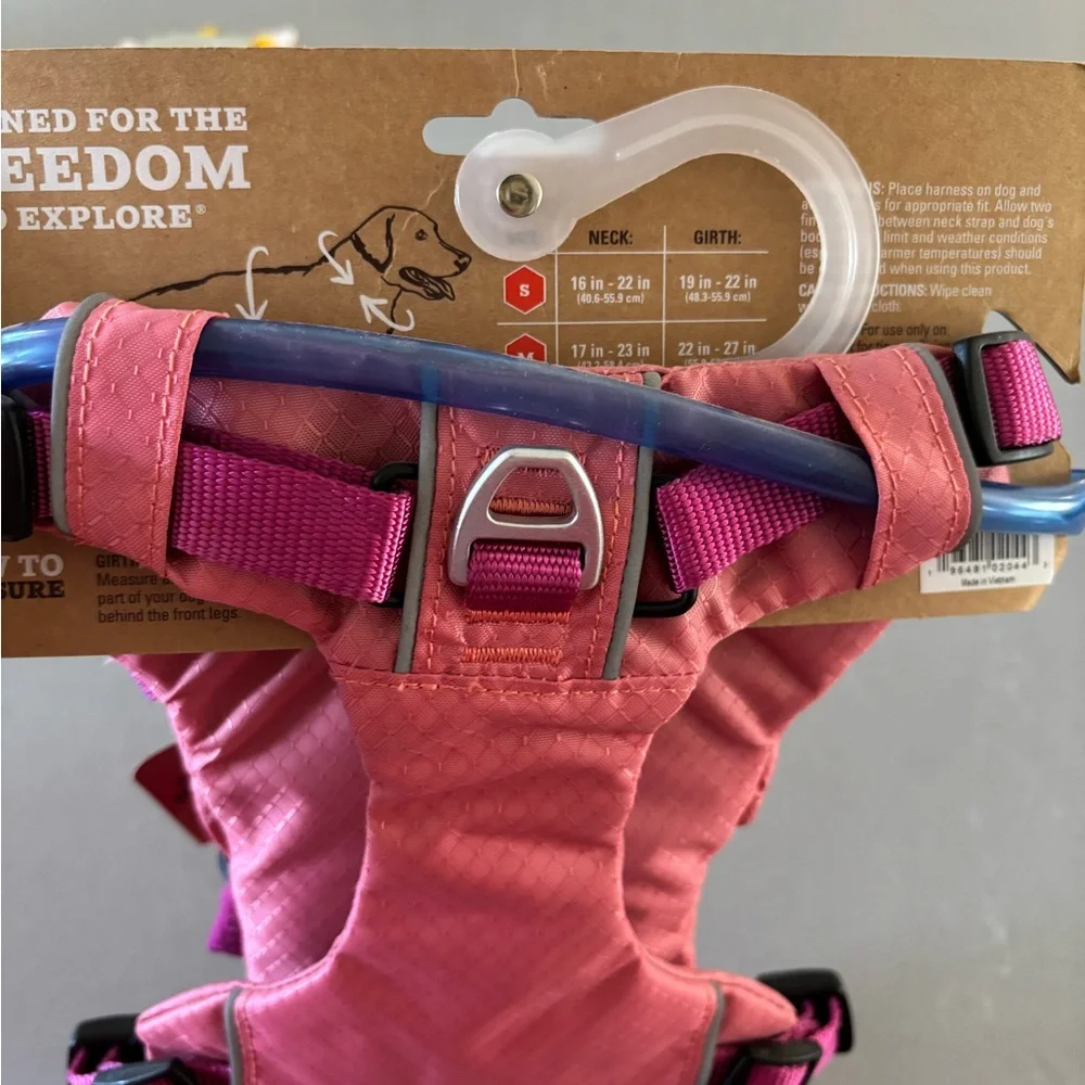 Dog Arcadia Trail Pink Harness with Water Bladder